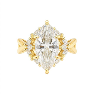 Allyanna Gifts - Women's Marquise Moissanite Cluster Ring