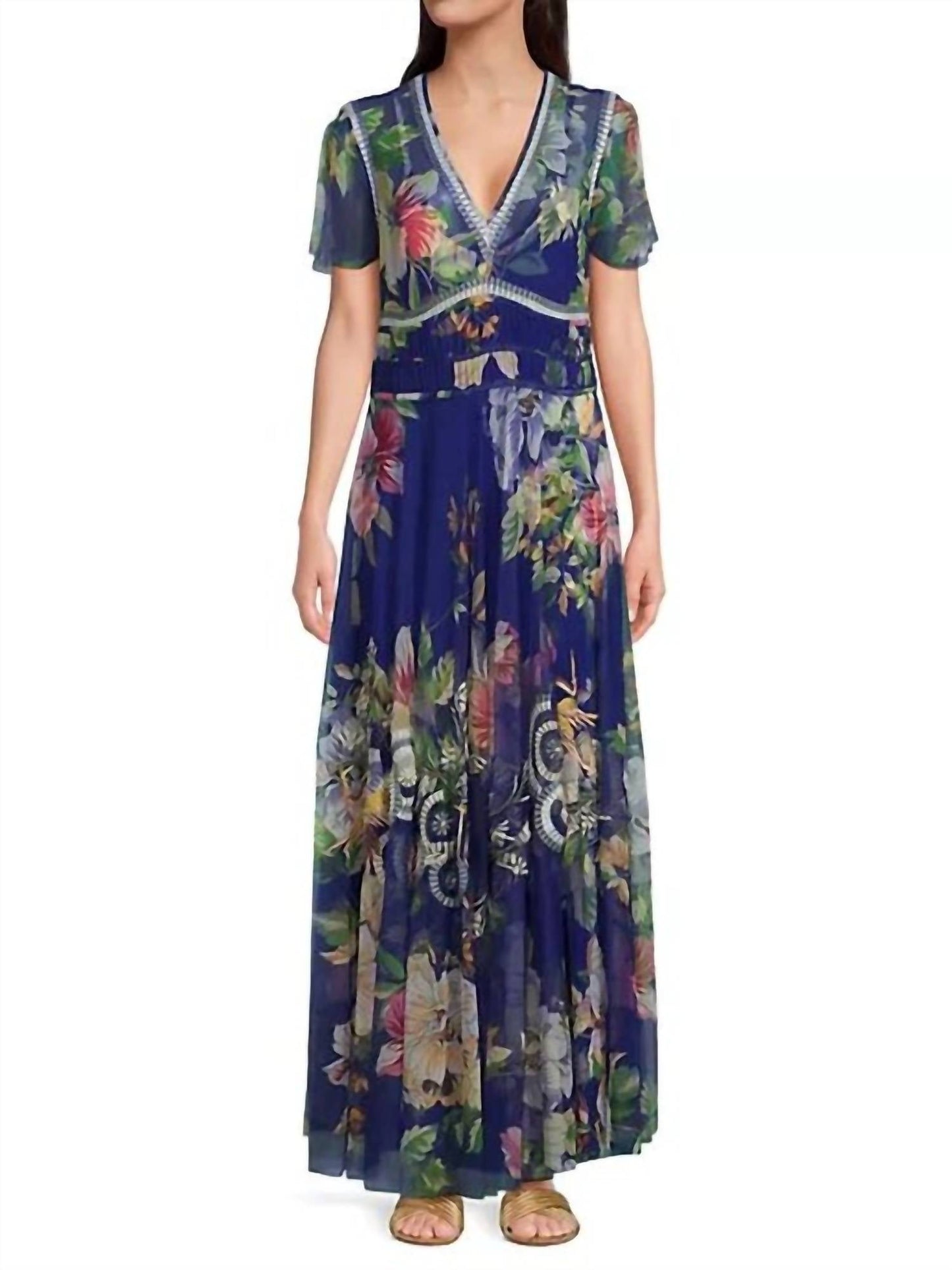 Johnny Was - MAZZY RUCHED DRESS (SLIP)