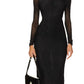 Diane Von Furstenberg - Rich Dress With Sparkle And Sheer Sleeve