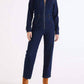 Etica - Farrah Zipper Front Denim Jumpsuit