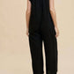 Anniewear - Cotton Gauze Button Down Jumpsuit