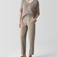 Eileen Fisher - Garment-dyed Utility Organic Cotton Tapered Pant