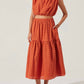 Astr - Nalley Eyelet Midi Skirt