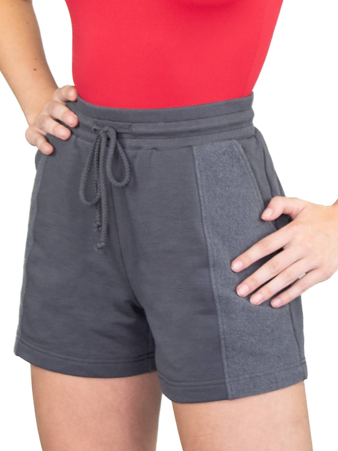 Body Wrappers - French Terry Side Contrast Shorts