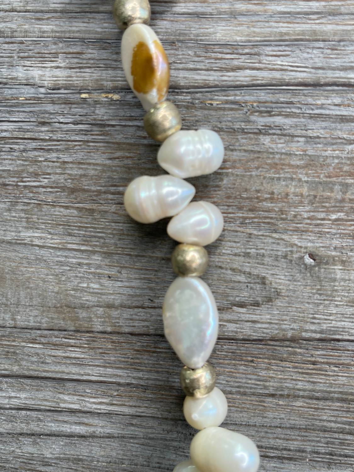 A Rare Bird - Women's Pearls And Lace Necklace