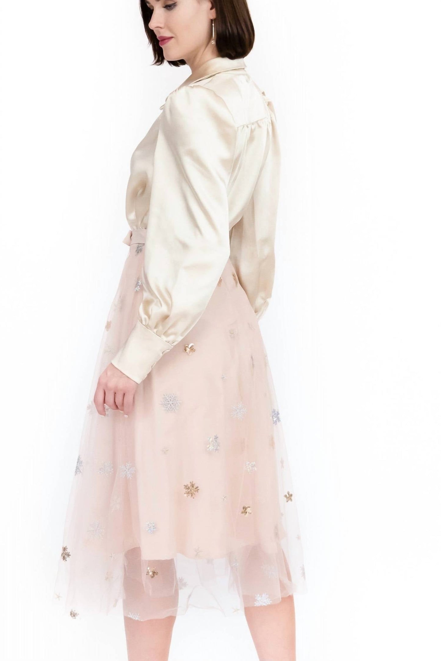 Eva Franco - Metallic Tulle Skirt