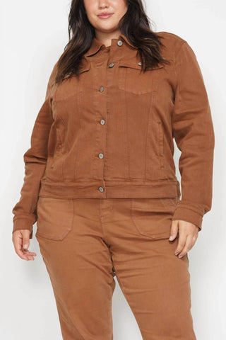 Judy Blue - Women's Garment Dyed Camel Jacket