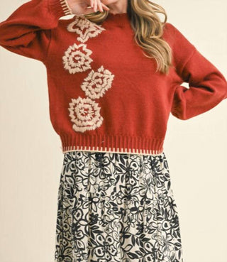 &Merci - Abigail Flower Detail Sweater