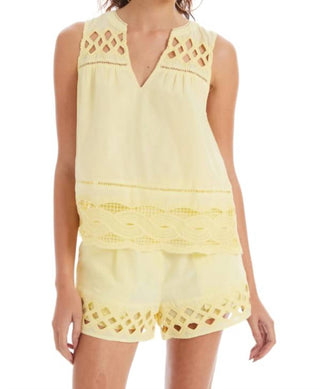 Allison Avery - V Neck Split Tank Top