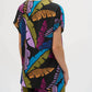 Joseph Ribkoff - V- Neck Palm Leaves Top