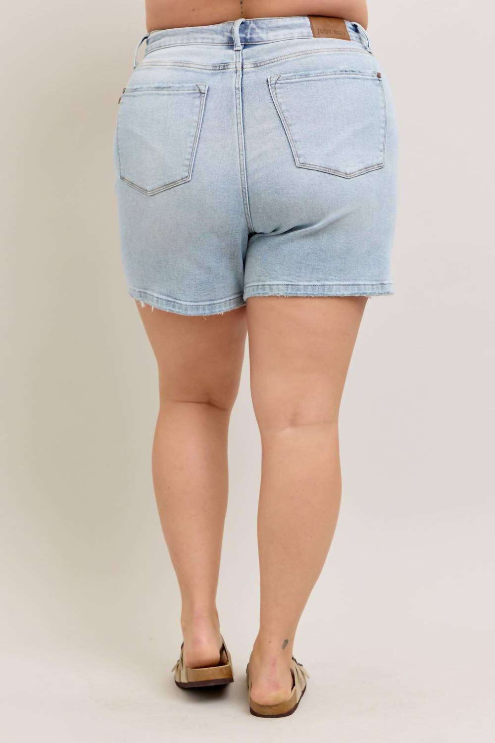 Judy Blue - High Waist Rigid Magic Denim Shorts Plus