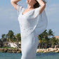 Frank Lyman - Chiffon Drape Dress With Bead Detail