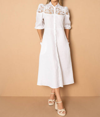 Marie Mercié - Vitoria White Linen Dress