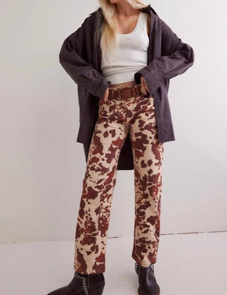 Free People - Risk Taker Printed Jeans