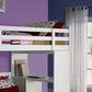 Freya Twin Loft Bed With Storage (Not Including The Bottom Twin Bed) - White