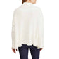 Free People - Free People Layer Cake Trapeze Turtleneck Oversize Sweater White
