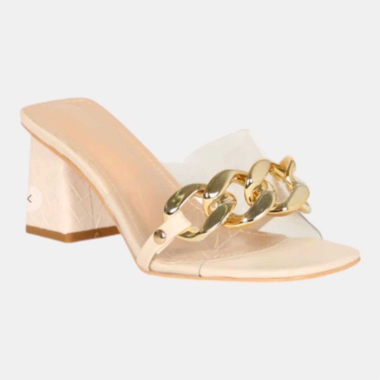 Thistle And Clover - Women's Chunky Chain Heels