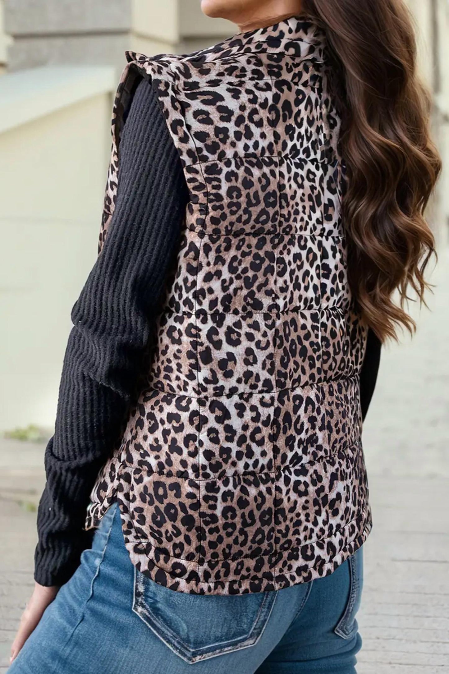 1 With Women - Not Today Leopard Vest