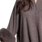 Alashan Cashmere - Eliza Fox Trim Poncho