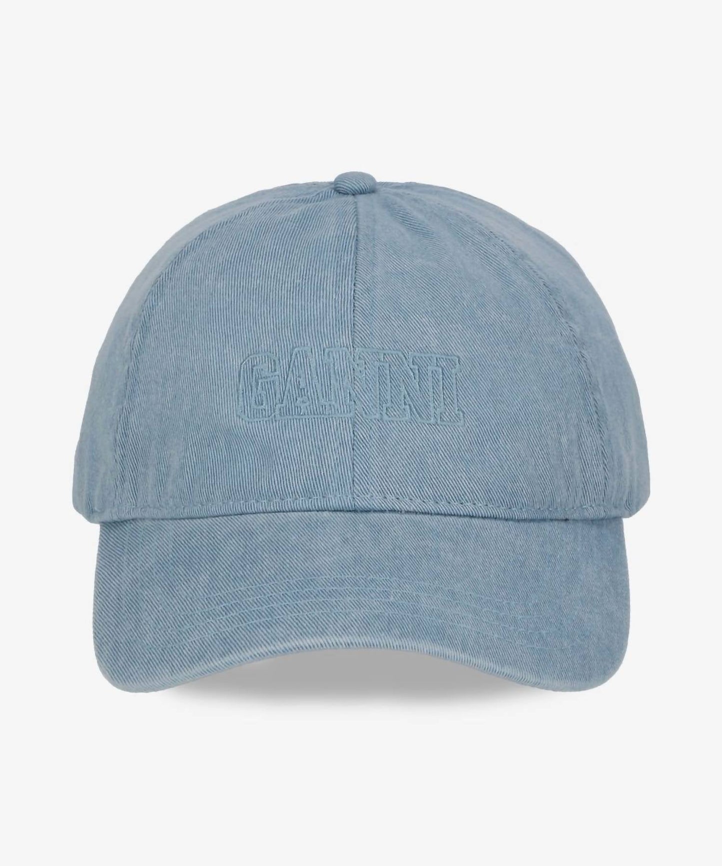 Ganni - Women's Logo Denim Ball Cap