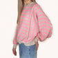 Wishlist - Striped Batwing Sleeve Sweater