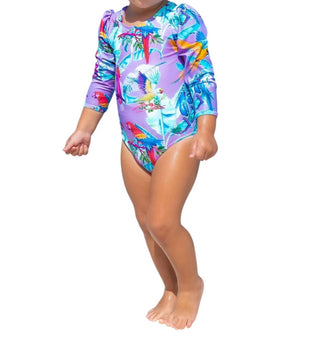 Lia Sahara - Girl's Puffed Long Sleeves One Piece