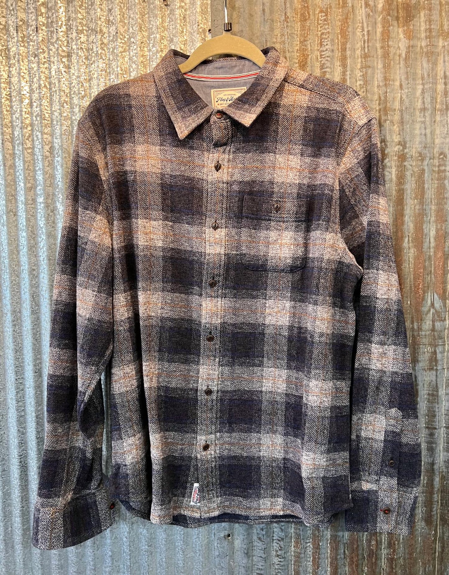 Flags & Anthem - Linden Herringbone Flannel Shirt