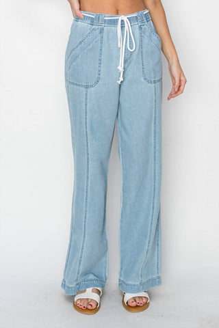 Risen - Wide-Leg Pull On Jeans