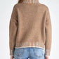 Elan - Sky Mock Neck Sweater