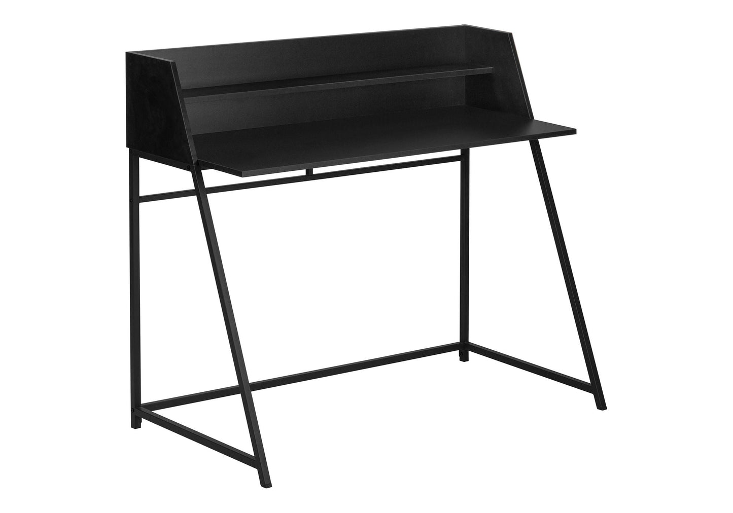 Computer Desk for Home Office Laptop with Storage Shelves, Contemporary & Modern