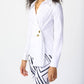 Joseph Ribkoff - V-neck Wrap Blouse