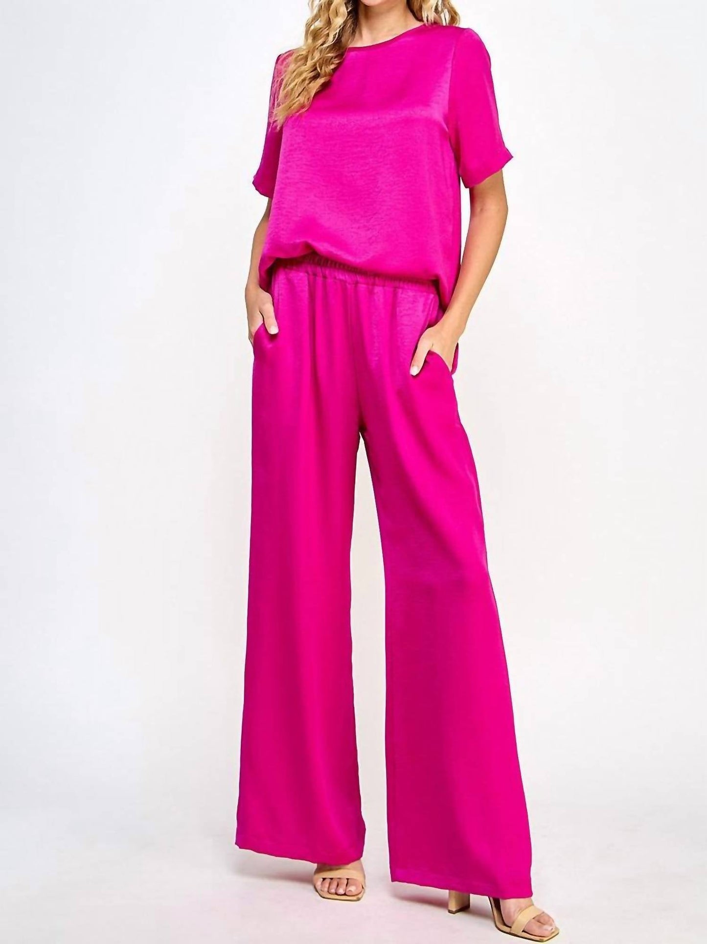 2 Hearts Apparel - Solid Satin Set