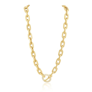 Sahira Jewelry Design - Women's Rory Link Chain Toggle Necklace