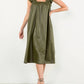 Thml - Allure Faux Leather Midi Dress