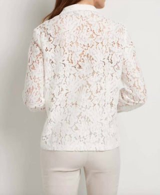 Anatomie - ESTELLA STRETCH LACE BUTTON UP TOP