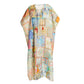 Johnny Was - Bella Cape Sleeve Lace Up Maxi Kaftan Dress