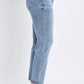 Ymi - Women's Vintage High Rise Slim Straight Jeans
