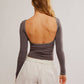 Free People - Low Back Seamless Long Sleeve Tee