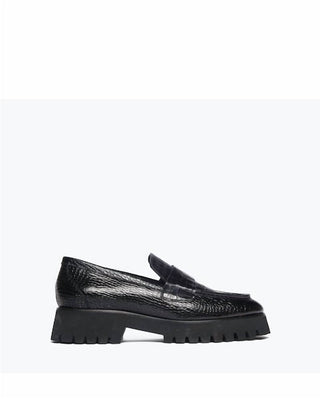 Freda Salvador - Women's Hana Croc Embossed Loafers