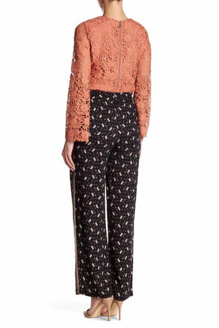 Alice + Olivia - Floral Print Bohemian Relaxed Fit Pants
