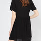 Entro - Embroidered & Tassel Mini Dress