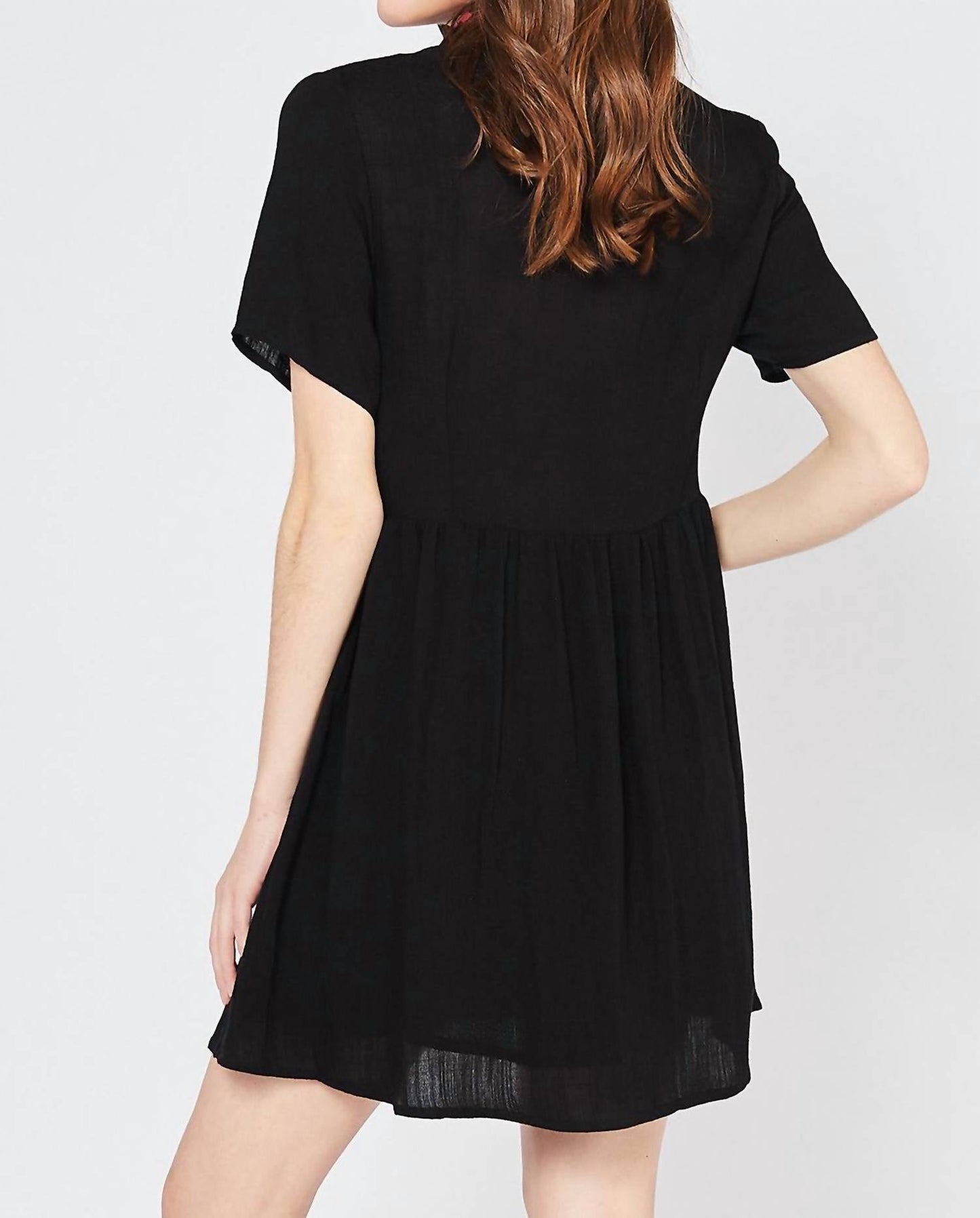 Entro - Embroidered & Tassel Mini Dress