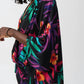 Joseph Ribkoff - Georgette Tropical Print Boxy Top