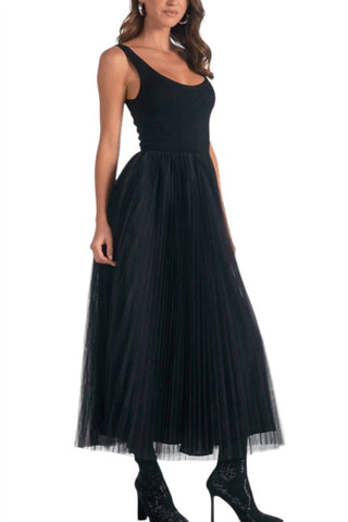 Elan - MAXI TULLE TANK DRESS