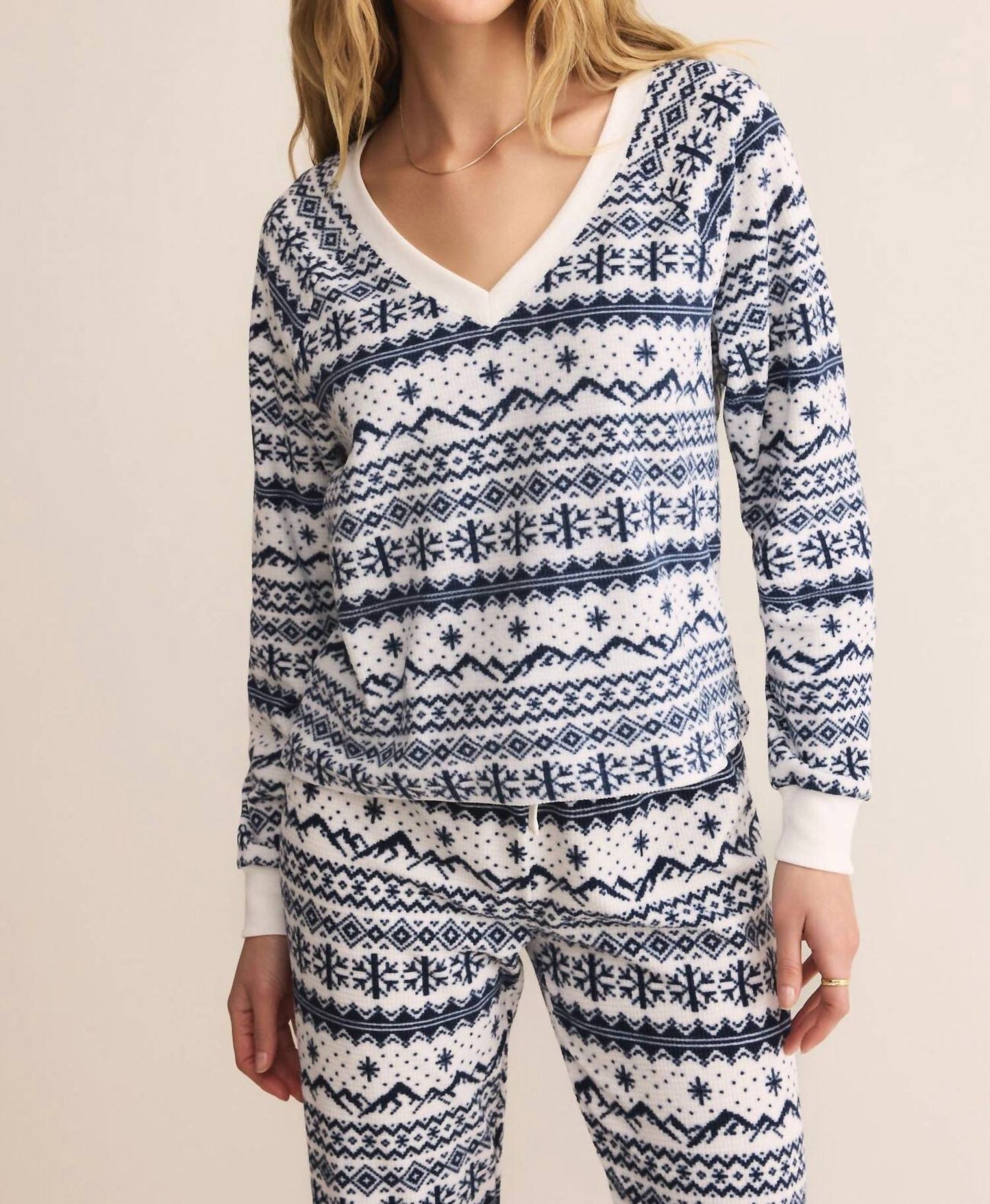 Z Supply - Slopes Fairisle Long Sleeve Top