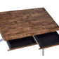 Callers Weathered Writing Desk - Chrome / Oak