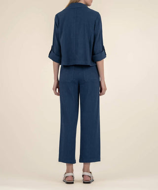 Kut From The Kloth - Nadine Linen Crop Blazer
