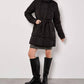 Apricot - Women's Quilted Belted Jacket