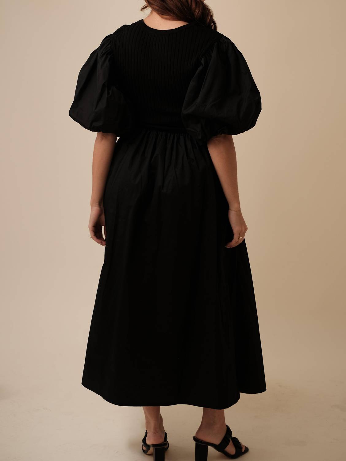 Sofie The Label - Tori Puff Sleeve Contrast Maxi Dress