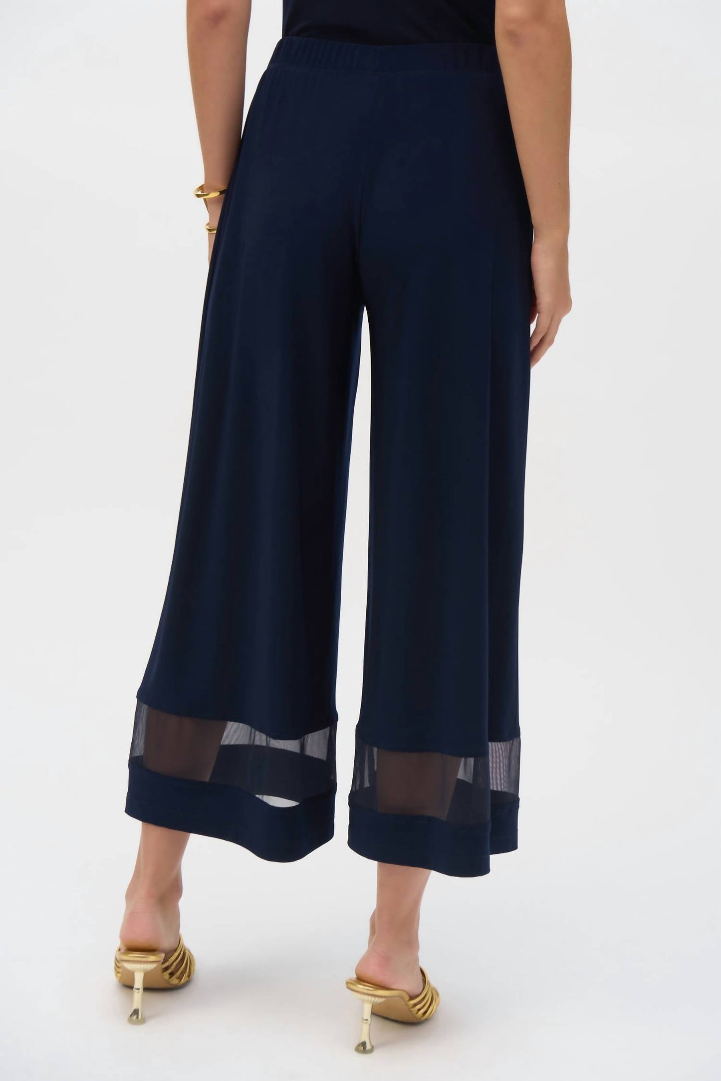 Joseph Ribkoff - Silky Knit And Mesh Culotte Pants